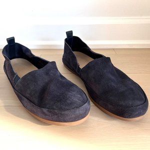 Dark Blue Suede Travel Loafers - 12 US